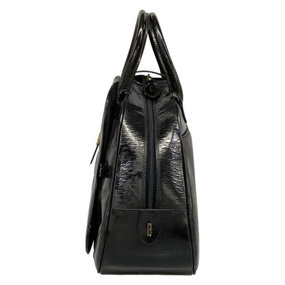 Dior Double Saddle Bag Black Embossed Leather