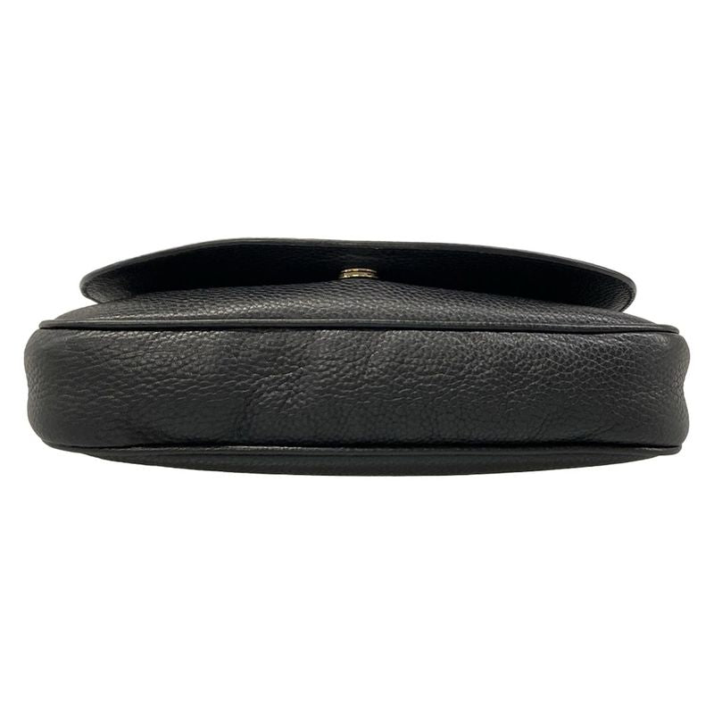 Gucci Shoulder Bag Soho Black Chain Leather