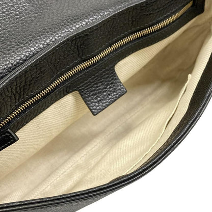 Gucci Shoulder Bag Soho Black Chain Leather