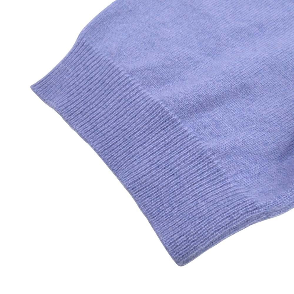 Hermes Crawfish Cashmere Knit Short Sleeve Sweater Bicolor High Neck Top S