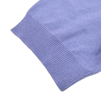 Hermes Crawfish Cashmere Knit Short Sleeve Sweater Bicolor High Neck Top S
