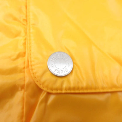 Hermes Reversible Swing Top Cotton Twill Nylon Trim 48 Beige Yellow
