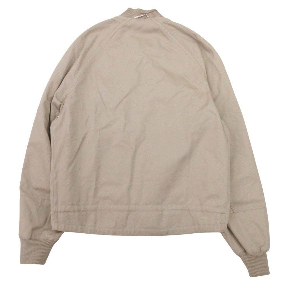 Hermes Reversible Swing Top Cotton Twill Nylon Trim 48 Beige Yellow