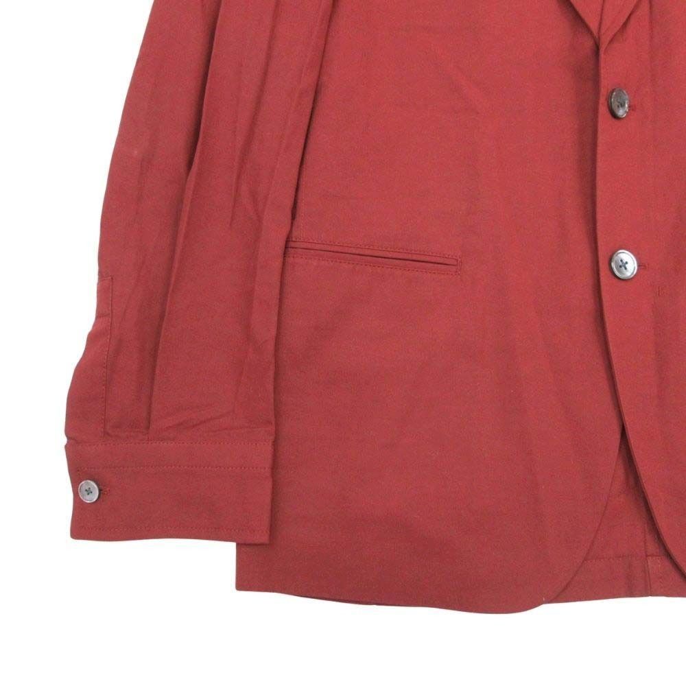 Hermes Cotton Linen Blend Tailored Jacket Single 2 Button Bra 48 Bordeaux