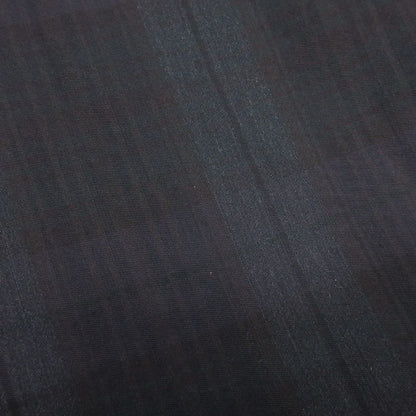 Hermes Check Pattern Patted Tailored Jacket Blue Leather Single 3 Buttons 46