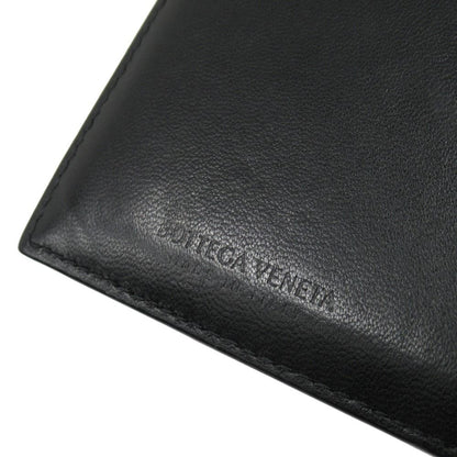 Bottega Veneta Cassette Zipper Card Case Maxi Intrecciato Black