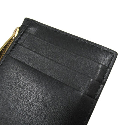 Bottega Veneta Cassette Zipper Card Case Maxi Intrecciato Black