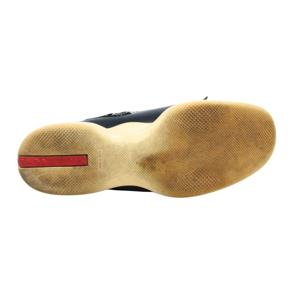 Prada Sport Leather Deck Shoes Vintage 6 Navy