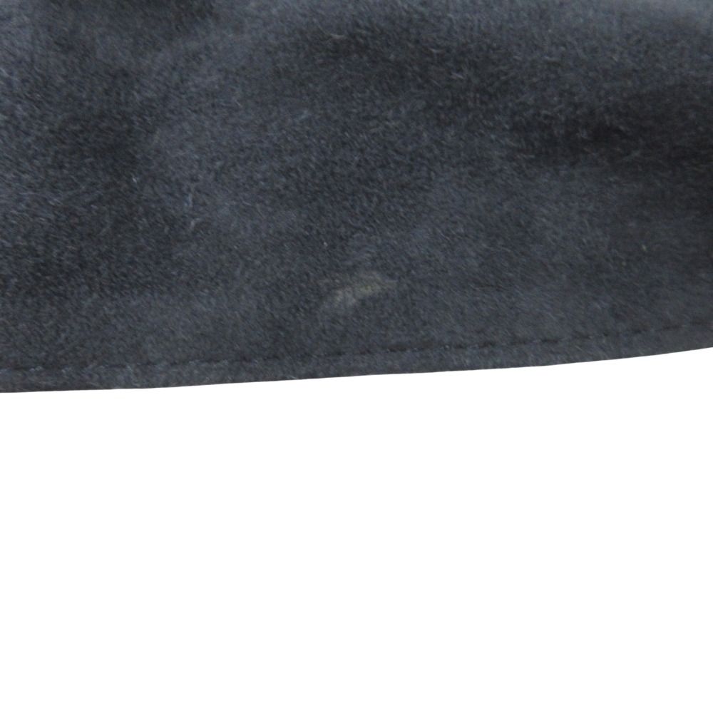 Chanel 11c Suede Leather Kama Band Corset Waist Belt Navy