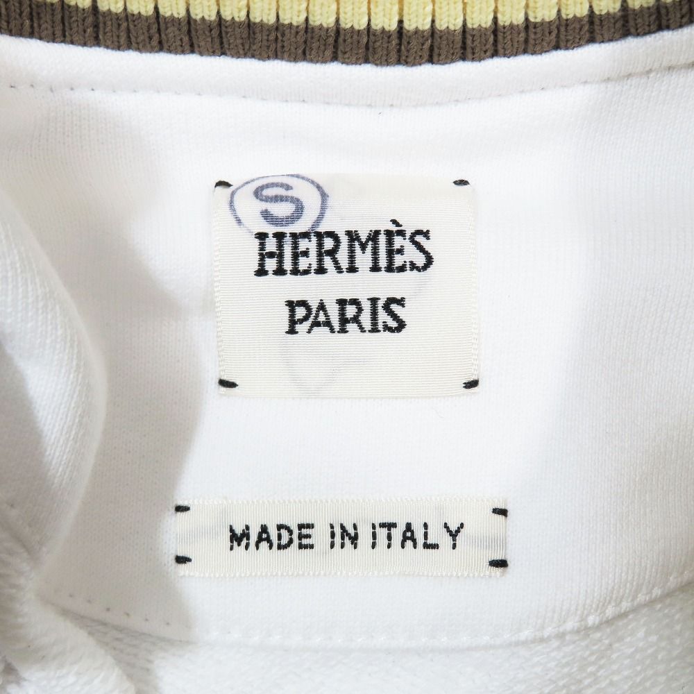 Hermes Figure Artistic Sweatshirt Trainers V-neck Patch Embroidery 40 White