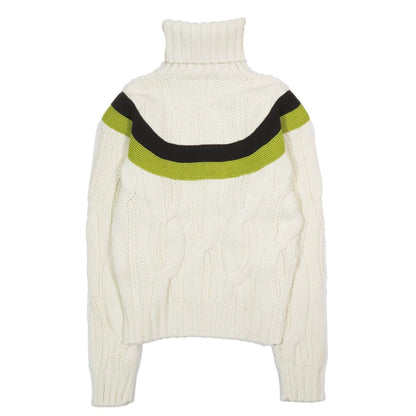 Hermes Joktle Sade Wool Cashmere Blend Knit Sweater Turtleneck Long Sleeve