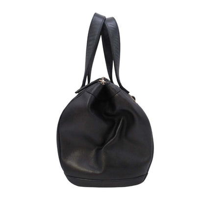Bvlgari Collezione Mini Boston Handbag Purse Sotirio Embossed Black