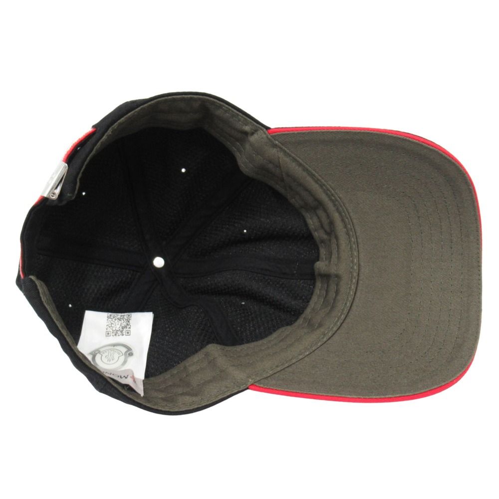 Moncler Mon Cles Cap Hat 6 Panel Logo Black