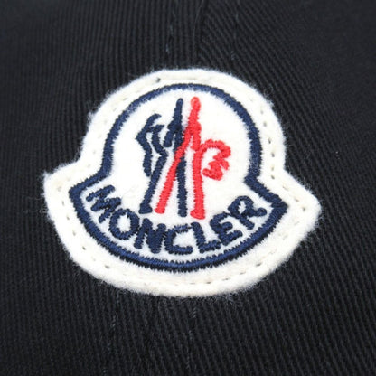 Moncler Mon Cles Cap Hat 6 Panel Logo Black