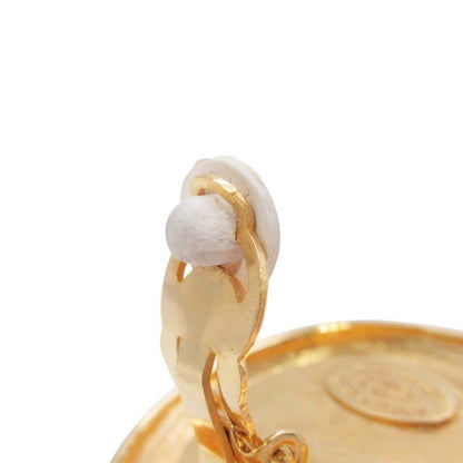Chanel Vintage Circle Pearl Cambon Earrings Round