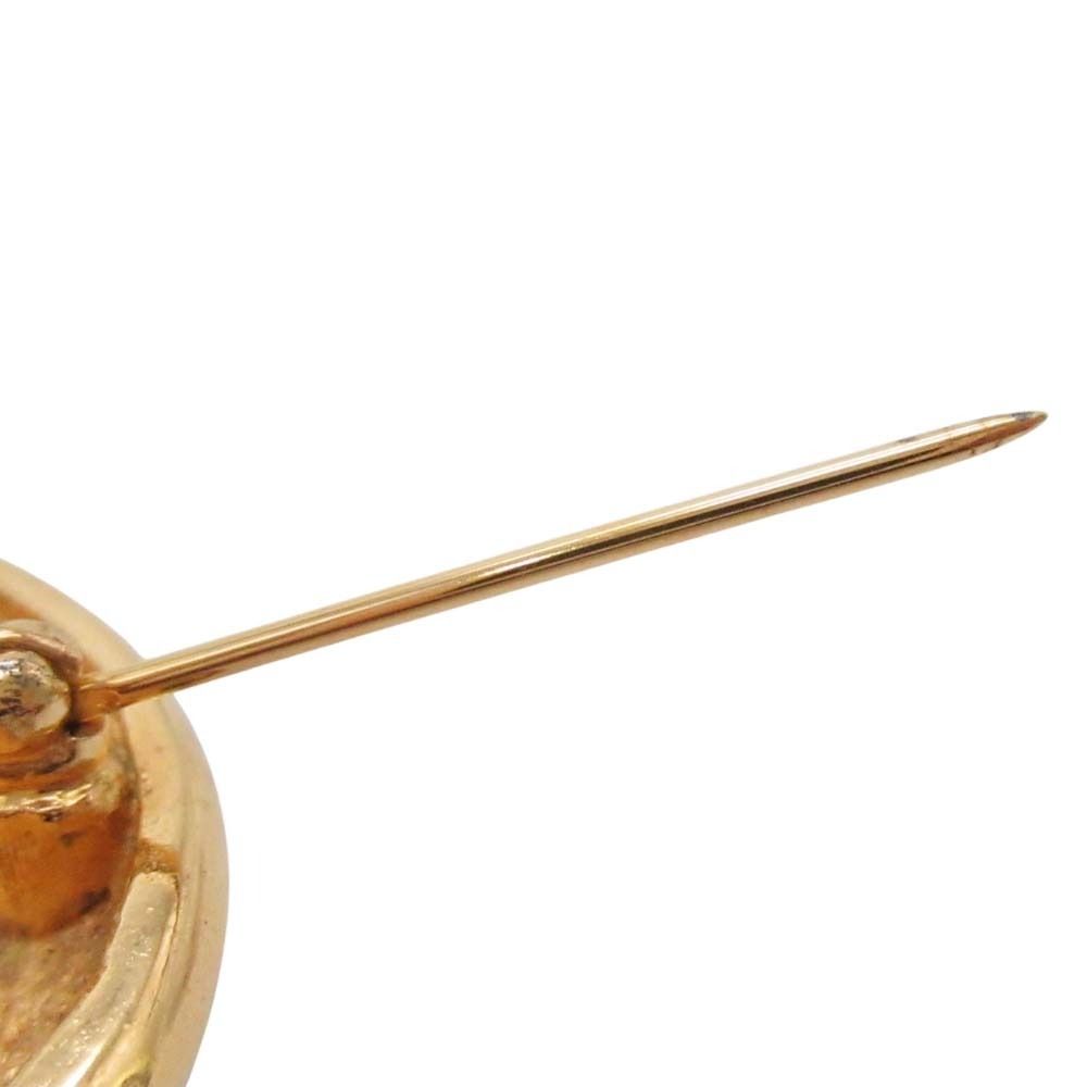 Chanel Vintage CC Logo Circle Brooch Round