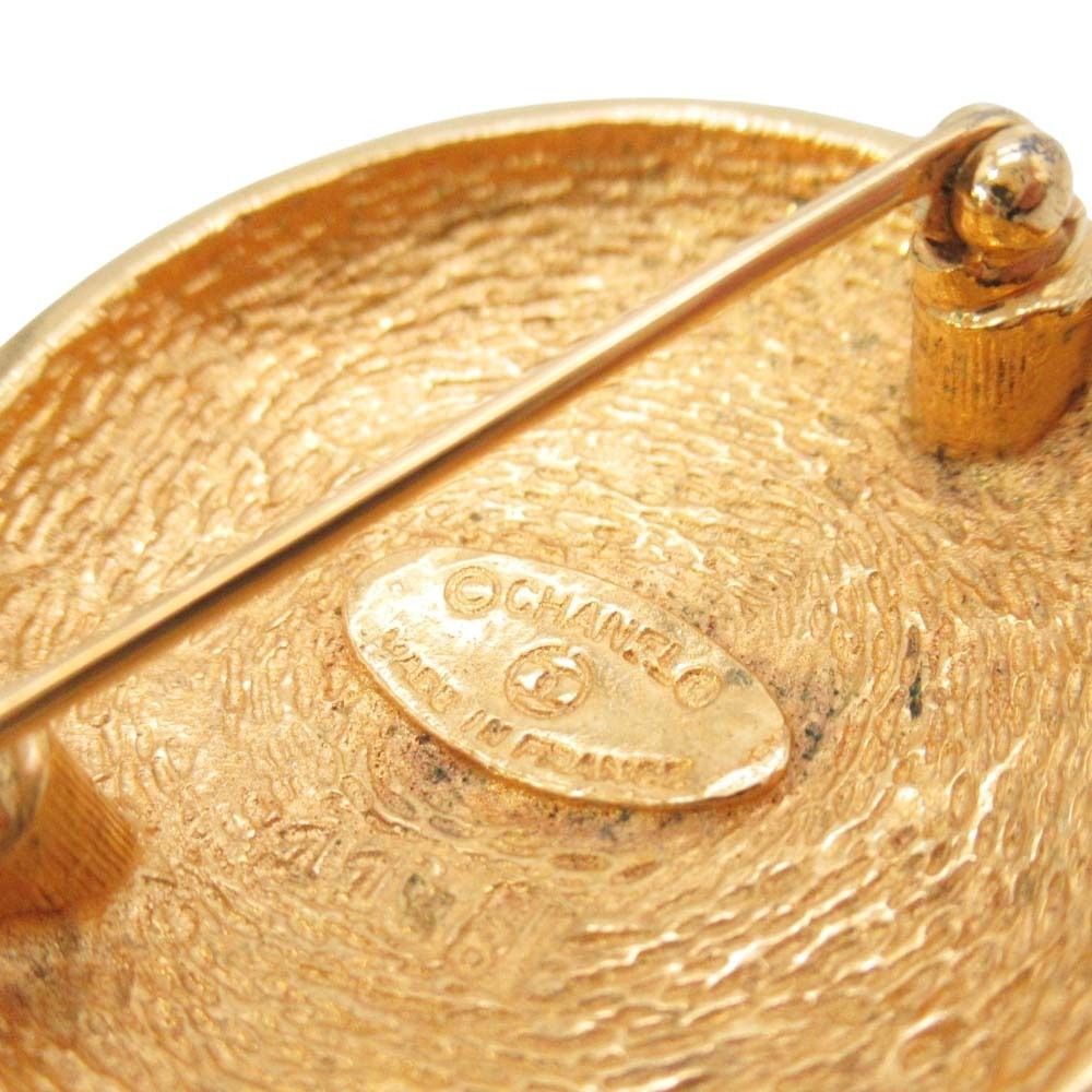 Chanel Vintage CC Logo Circle Brooch Round