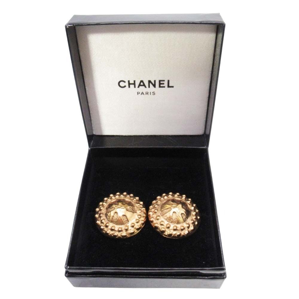 Chanel Vintage Round Earrings