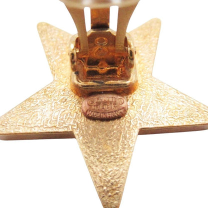 Chanel Vintage CC Logo Star Earrings