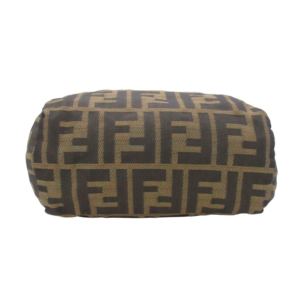 Fendi Vintage Zucca Pattern Mini Handbag FF Logo All Purse Brown