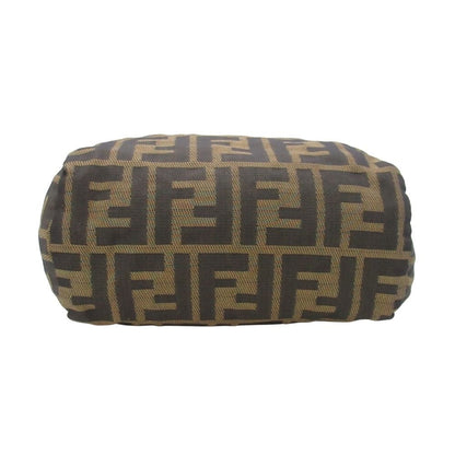 Fendi Vintage Zucca Pattern Mini Handbag FF Logo All Purse Brown