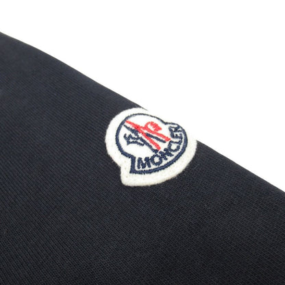 Moncler Maglia T-Shirt Logo Patch Print Short Sleeve Top S Navy