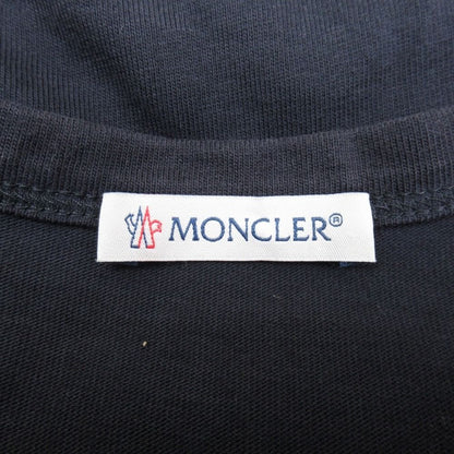 Moncler Maglia T-Shirt Logo Patch Print Short Sleeve Top S Navy