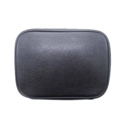 Chanel Vintage Caviar Leather Vanity CC Logo Stitch Side Pouch