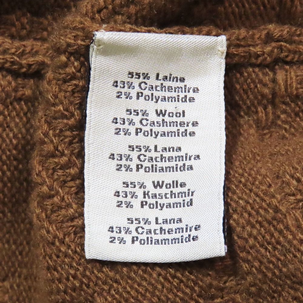 Hermes Couleur en Cours Wool Cashmere Sweater Knit Turtleneck Top Pullover M