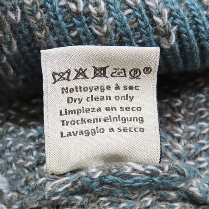 Hermes Wool Cashmere Sweater Knit Long Sleeve Crew Neck Top Striped All Over