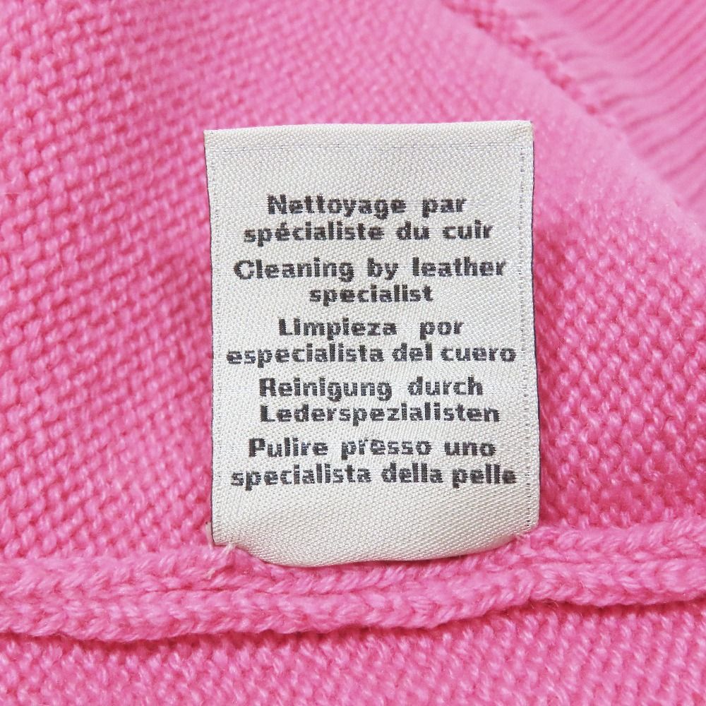 Hermes Herbier Cashmere Sweater Knit Long Sleeve Crew Neck Top XS Pink
