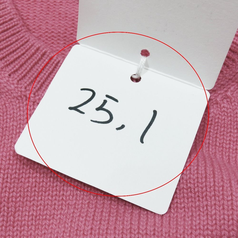 Hermes Herbier Cashmere Sweater Knit Long Sleeve Crew Neck Top XS Pink
