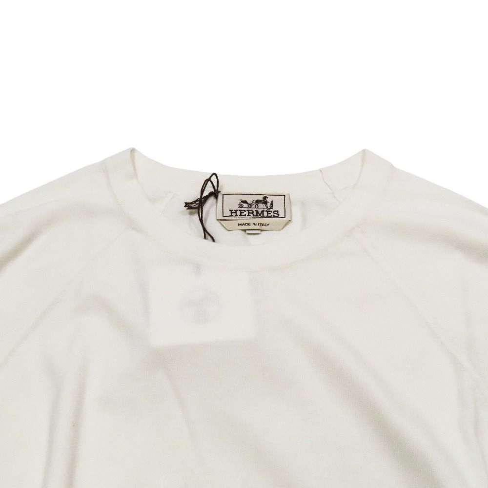 Hermes Cotton Knit Sweater Line Long Sleeve Cashmere Blend Crew Neck High Gauge