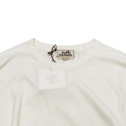 Hermes Cotton Knit Sweater Line Long Sleeve Cashmere Blend Crew Neck High Gauge
