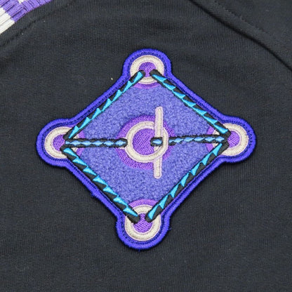 Hermes Figure Artistic Sweatshirt Trainers V-neck Patch Embroidery 36 Black