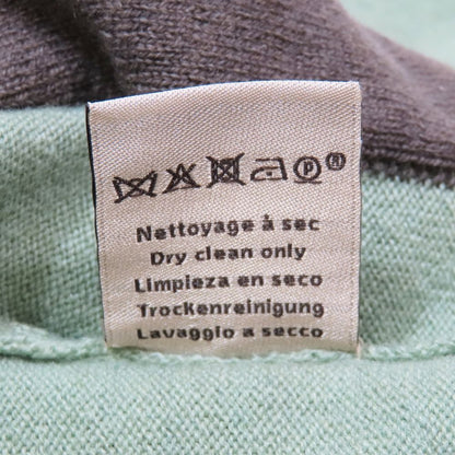 Hermes Velky Lov Cashmere Knit Sweater Long Sleeve Crew Neck Top S Green