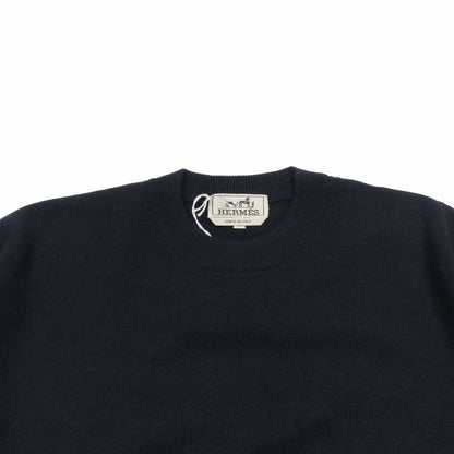 Hermes Cashmere 100% Elbow Patch Maillon Chaine D'ancre Knit Sweater Long