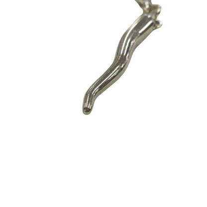 Dolce & Gabbana Corno Necklace Pendant 60 cm Black Silver