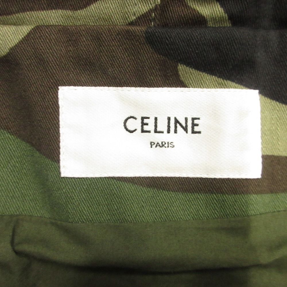 Celine Harness Mod Coat Fishtail Hoodie Camouflage Hedi Slimane Era 50 Khaki