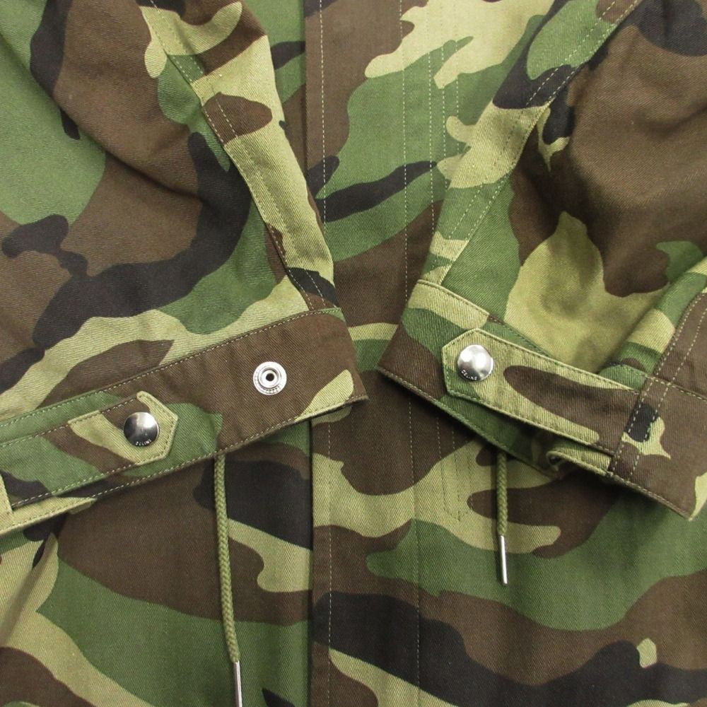 Celine Harness Mod Coat Fishtail Hoodie Camouflage Hedi Slimane Era 50 Khaki