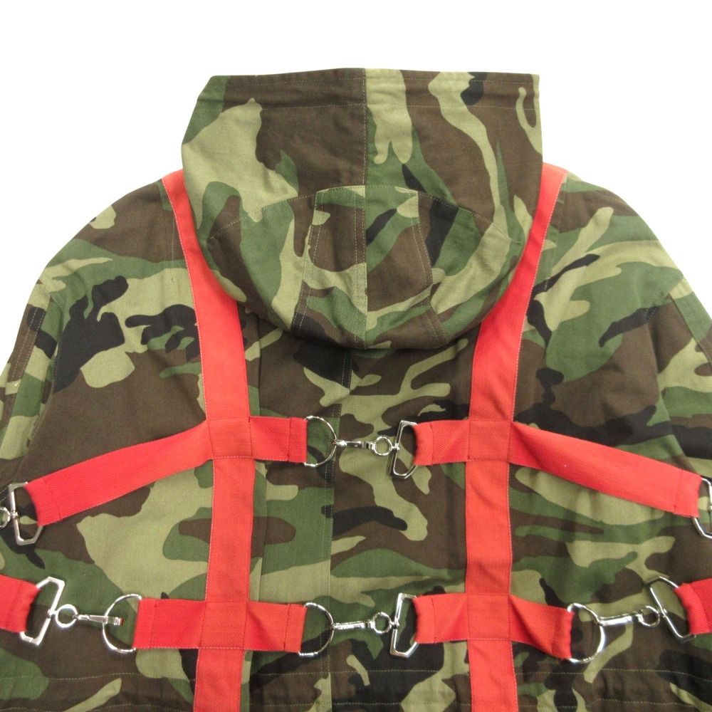 Celine Harness Mod Coat Fishtail Hoodie Camouflage Hedi Slimane Era 50 Khaki