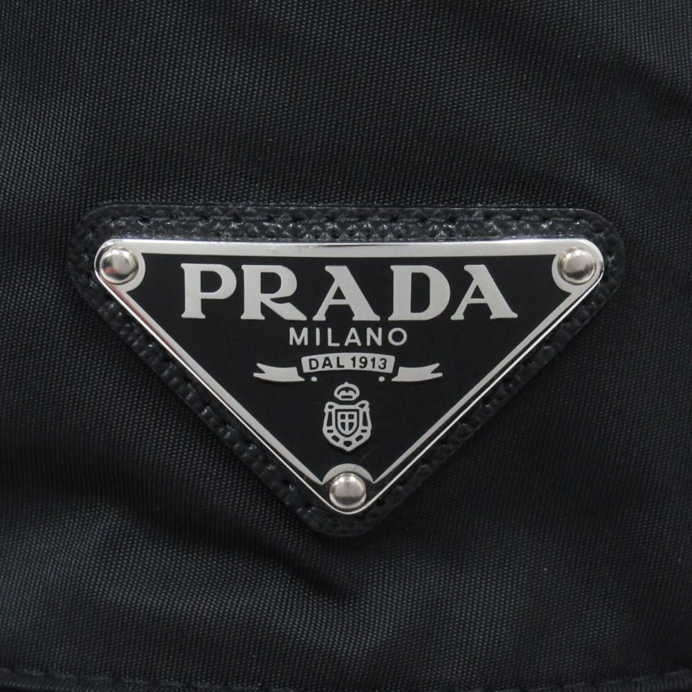 Prada Re-Nylon Bucket Hat Triangle Logo Nylon S Black