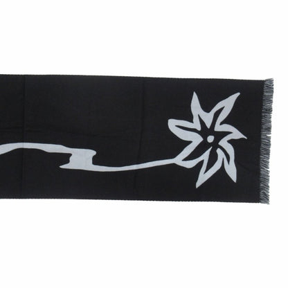 Dior Travis Scott Cactus Jack Wool Logo Scarf Black