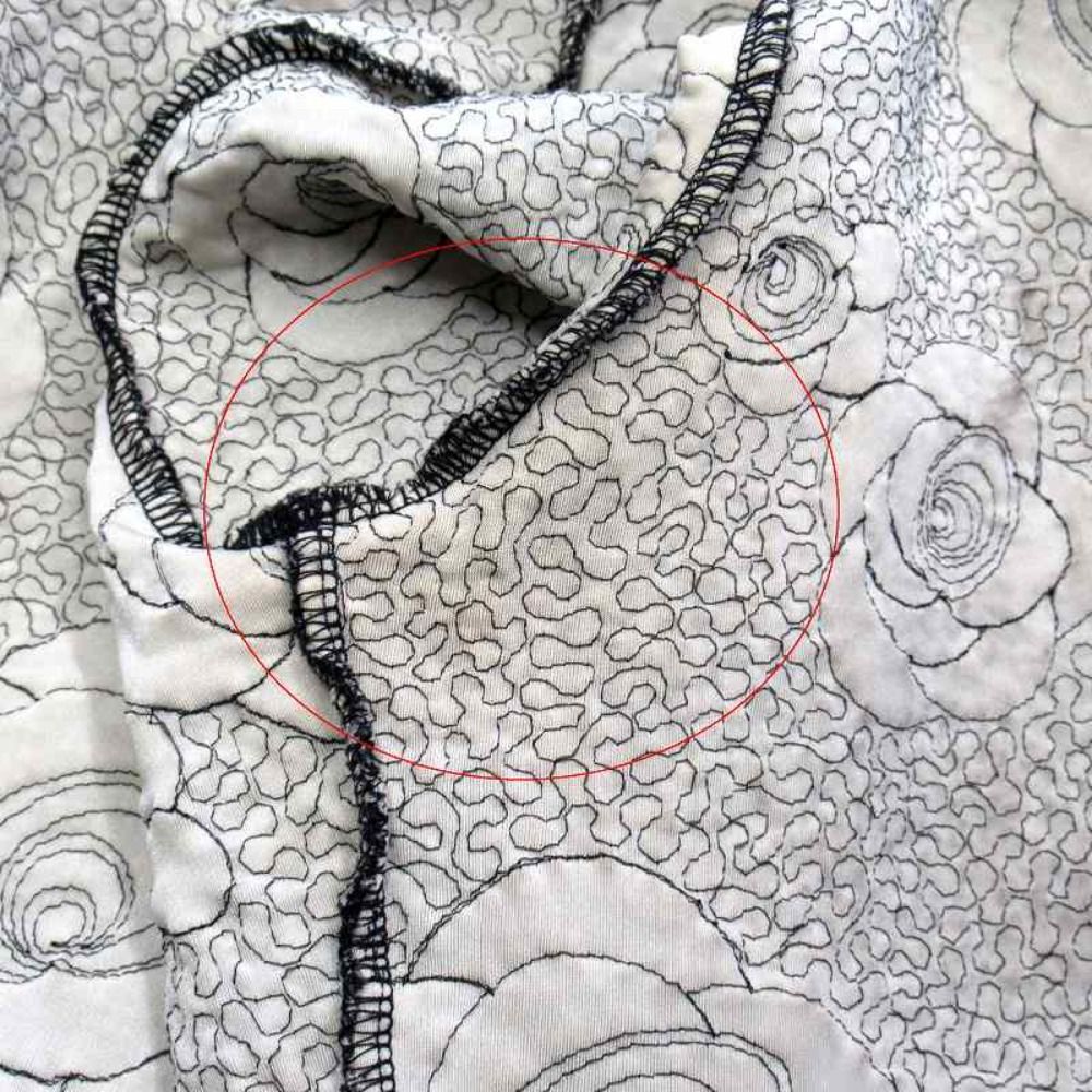Chanel Vintage Camellia Char Ring Cardigan Jacket CC Logo 36 Black