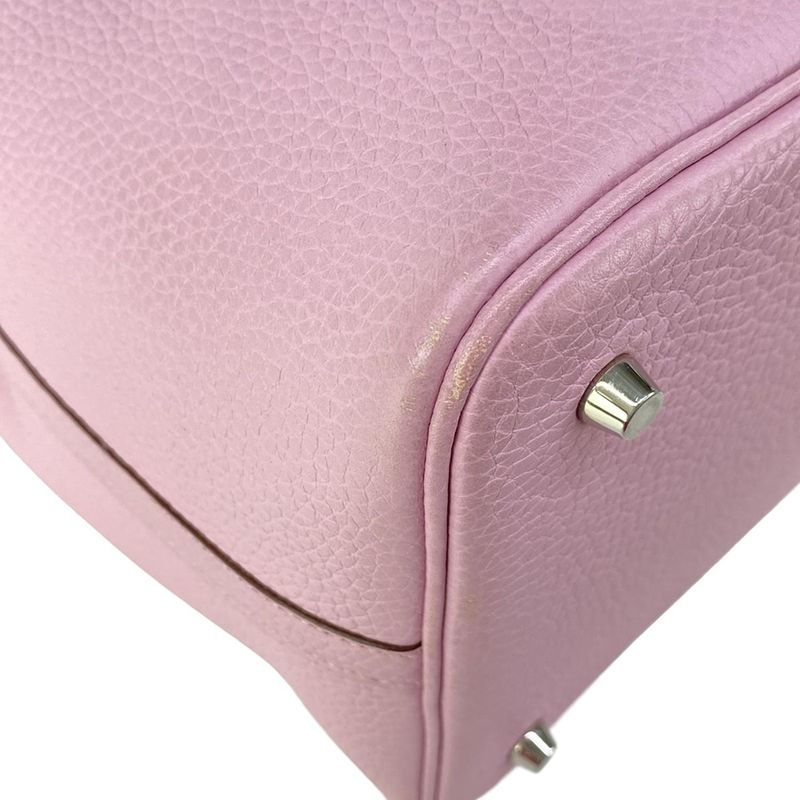 Hermes Handbag Picotin Lock MM Mauve Silvestre