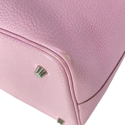 Hermes Handbag Picotin Lock MM Mauve Silvestre