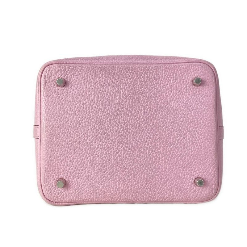 Hermes Handbag Picotin Lock MM Mauve Silvestre