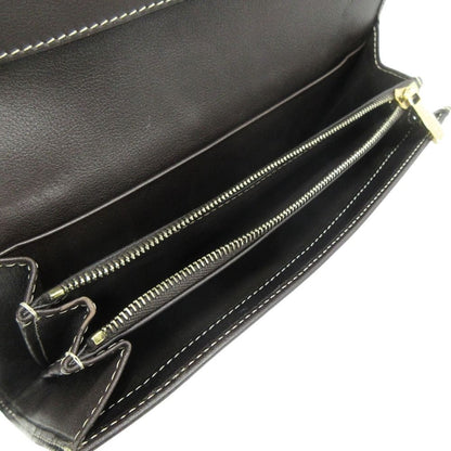 Celine Wallet Case Bifold Macadam Pattern Ysoo 46 White Brown