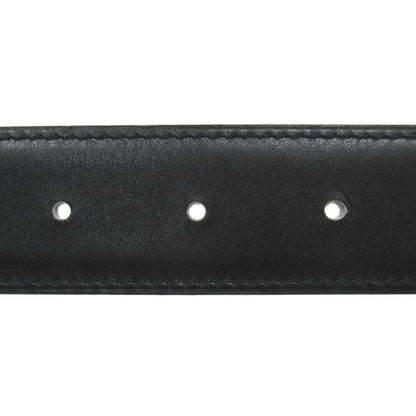 Hermes Buckle Reversible Belt Box Calfskin Leather 70 cm Black Beige