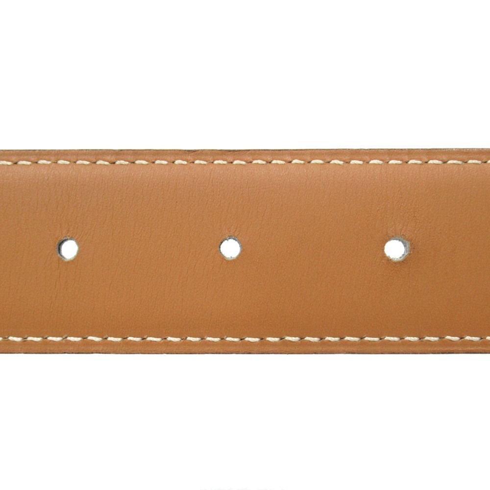 Hermes Buckle Reversible Belt Box Calfskin Leather 70 cm Black Beige